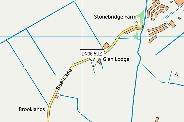 The North Cotes Church of England Primary School map (DN36 5UZ) - OS VectorMap District (Ordnance Survey)