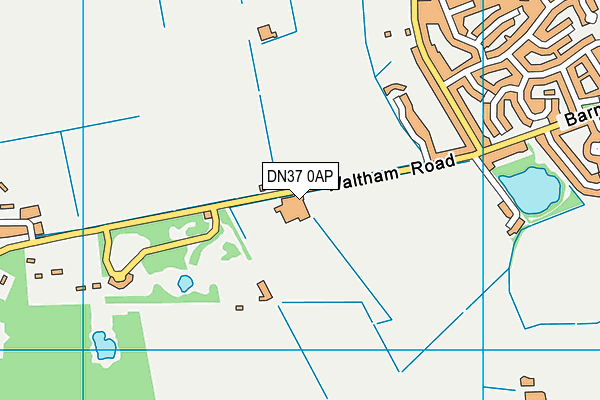 DN37 0AP map - OS VectorMap District (Ordnance Survey)