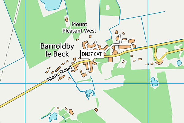 DN37 0AT map - OS VectorMap District (Ordnance Survey)