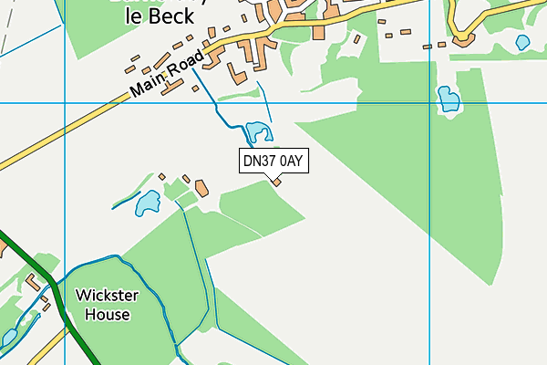 DN37 0AY map - OS VectorMap District (Ordnance Survey)