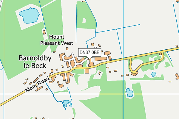 DN37 0BE map - OS VectorMap District (Ordnance Survey)