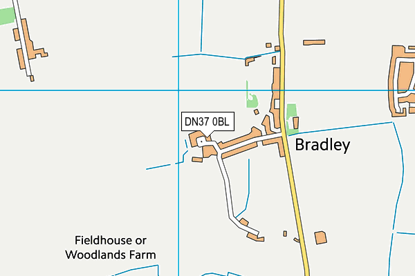 DN37 0BL map - OS VectorMap District (Ordnance Survey)