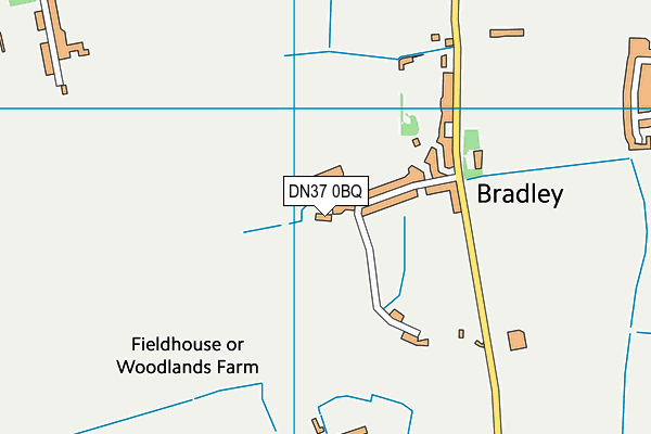 DN37 0BQ map - OS VectorMap District (Ordnance Survey)