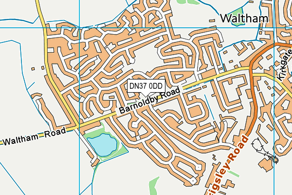 DN37 0DD map - OS VectorMap District (Ordnance Survey)