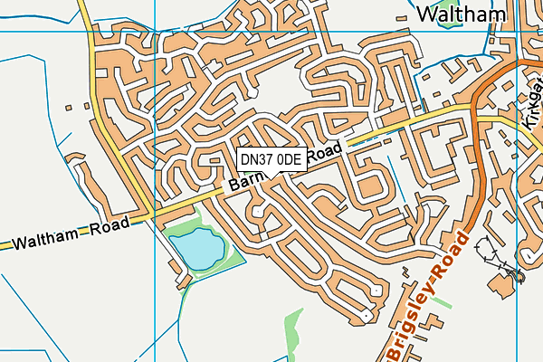 DN37 0DE map - OS VectorMap District (Ordnance Survey)