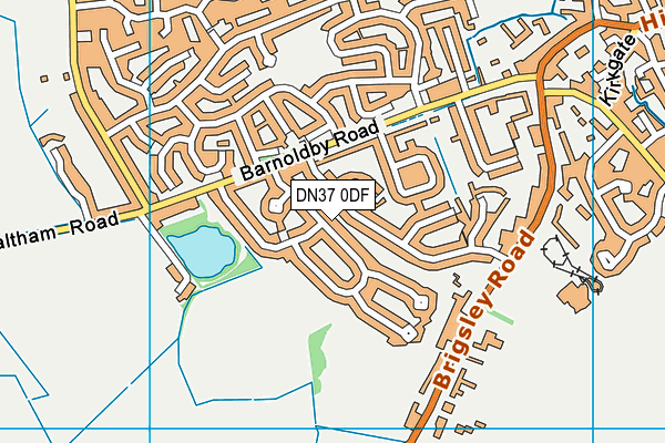 DN37 0DF map - OS VectorMap District (Ordnance Survey)