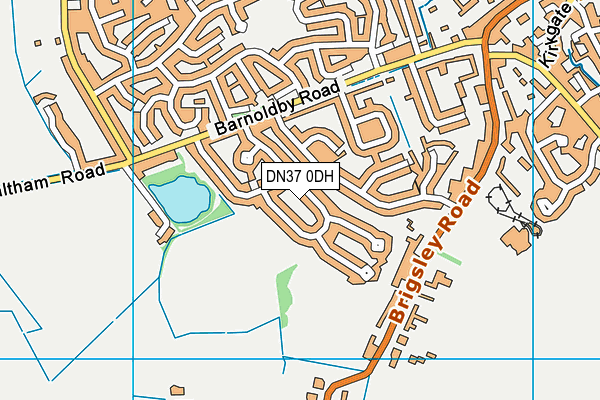 DN37 0DH map - OS VectorMap District (Ordnance Survey)