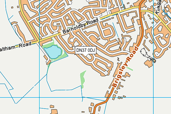 DN37 0DJ map - OS VectorMap District (Ordnance Survey)