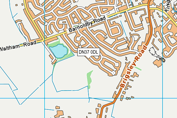 DN37 0DL map - OS VectorMap District (Ordnance Survey)