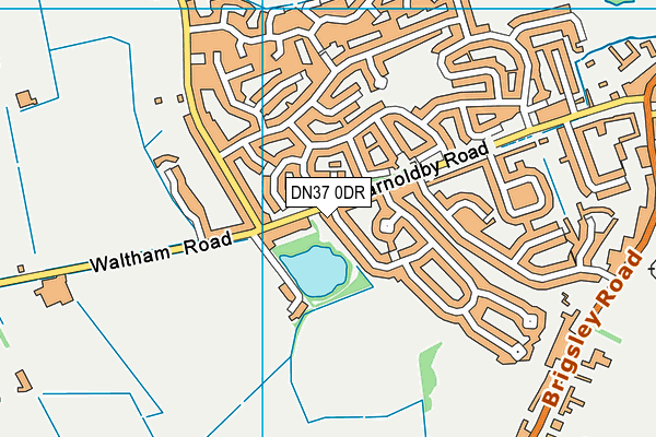 DN37 0DR map - OS VectorMap District (Ordnance Survey)