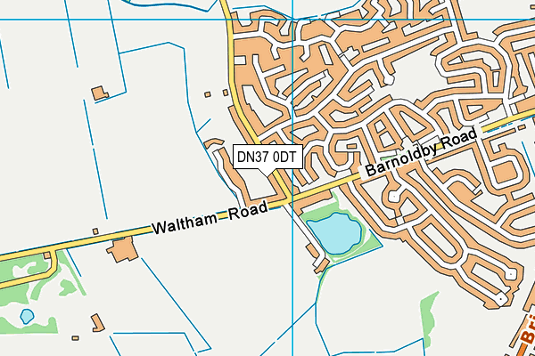 DN37 0DT map - OS VectorMap District (Ordnance Survey)