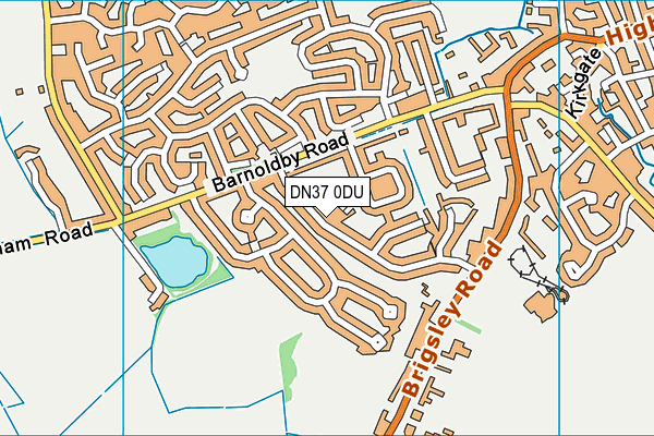 DN37 0DU map - OS VectorMap District (Ordnance Survey)