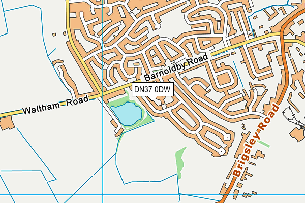 DN37 0DW map - OS VectorMap District (Ordnance Survey)