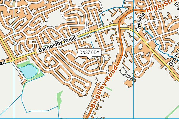 DN37 0DY map - OS VectorMap District (Ordnance Survey)