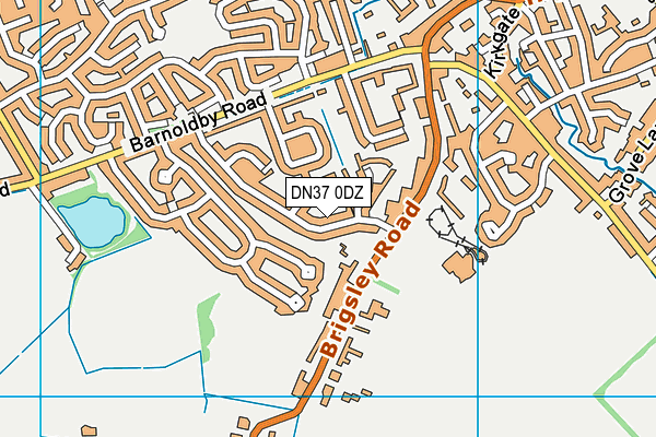 DN37 0DZ map - OS VectorMap District (Ordnance Survey)