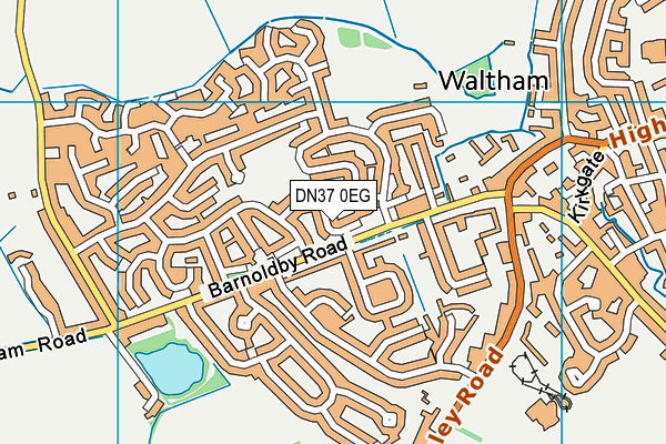 DN37 0EG map - OS VectorMap District (Ordnance Survey)