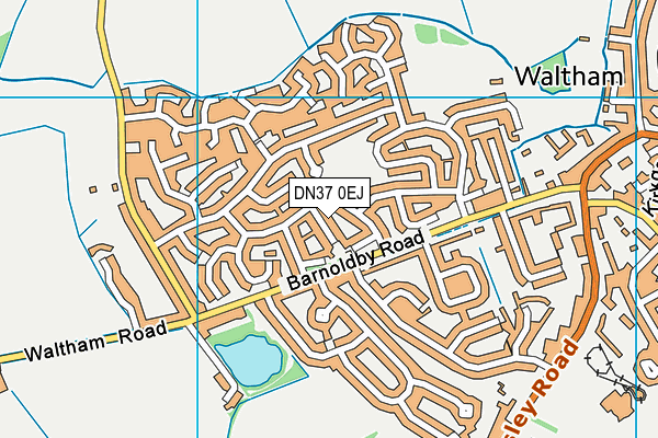 DN37 0EJ map - OS VectorMap District (Ordnance Survey)