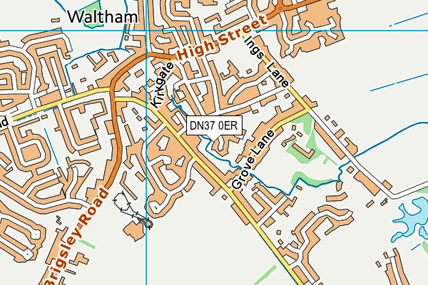 DN37 0ER map - OS VectorMap District (Ordnance Survey)