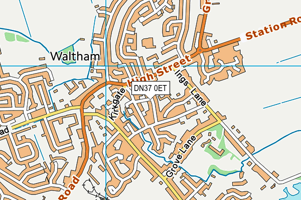 DN37 0ET map - OS VectorMap District (Ordnance Survey)