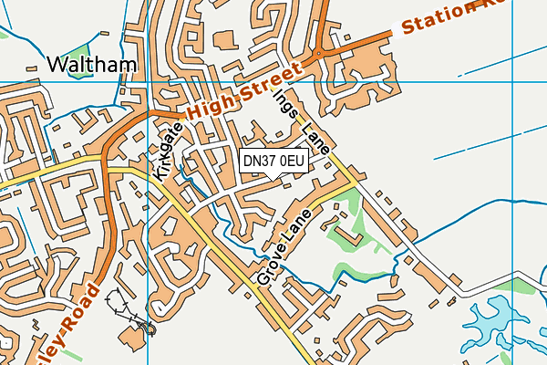 DN37 0EU map - OS VectorMap District (Ordnance Survey)