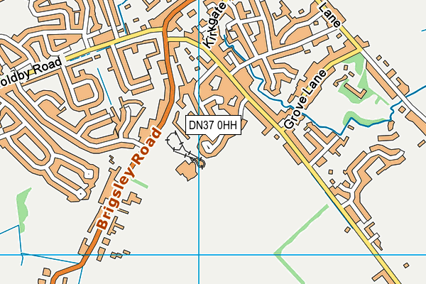 DN37 0HH map - OS VectorMap District (Ordnance Survey)