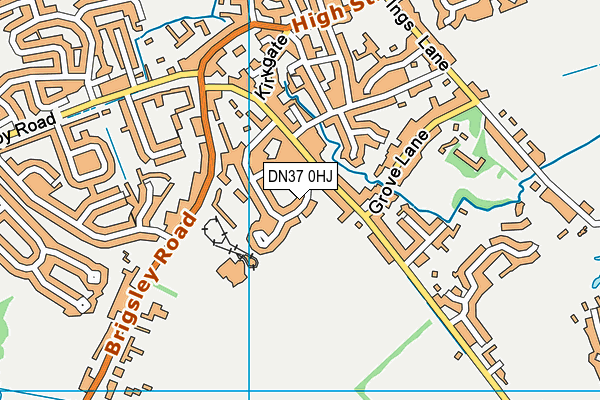 DN37 0HJ map - OS VectorMap District (Ordnance Survey)