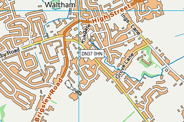 DN37 0HN map - OS VectorMap District (Ordnance Survey)