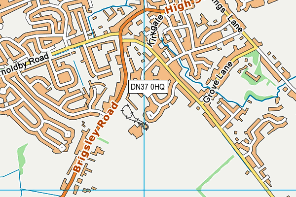 DN37 0HQ map - OS VectorMap District (Ordnance Survey)