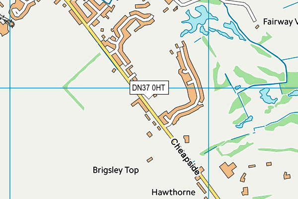 Waltham Windmill Golf Club map (DN37 0HT) - OS VectorMap District (Ordnance Survey)