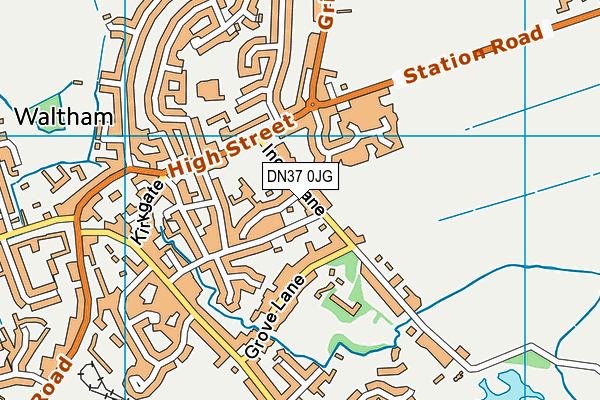 DN37 0JG map - OS VectorMap District (Ordnance Survey)