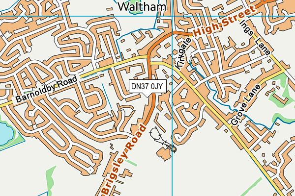 DN37 0JY map - OS VectorMap District (Ordnance Survey)