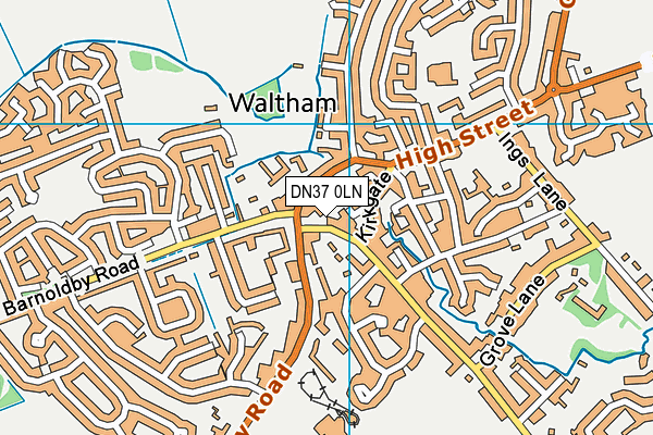 DN37 0LN map - OS VectorMap District (Ordnance Survey)