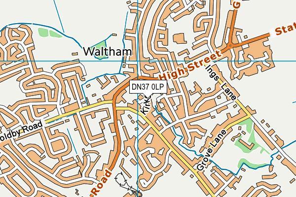 DN37 0LP map - OS VectorMap District (Ordnance Survey)