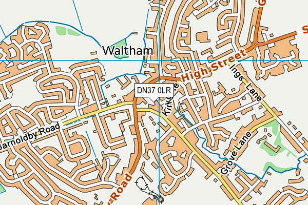 DN37 0LR map - OS VectorMap District (Ordnance Survey)