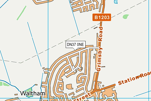 DN37 0NE map - OS VectorMap District (Ordnance Survey)