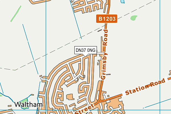 DN37 0NG map - OS VectorMap District (Ordnance Survey)