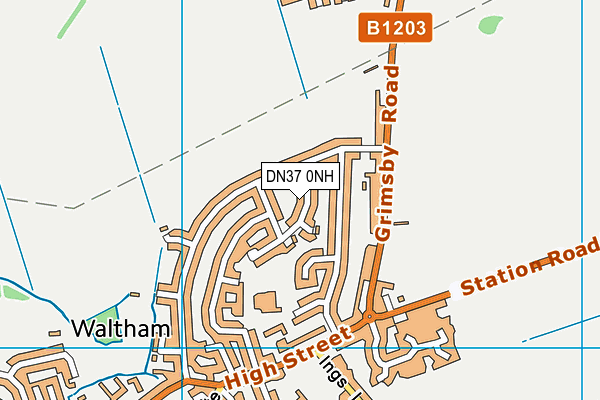 DN37 0NH map - OS VectorMap District (Ordnance Survey)