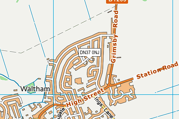 DN37 0NJ map - OS VectorMap District (Ordnance Survey)