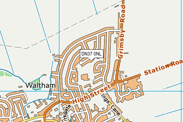 DN37 0NL map - OS VectorMap District (Ordnance Survey)