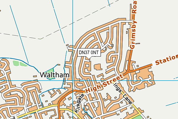 DN37 0NT map - OS VectorMap District (Ordnance Survey)