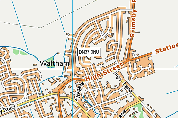 Waltham Leas Primary Academy map (DN37 0NU) - OS VectorMap District (Ordnance Survey)