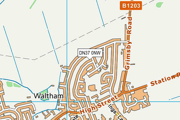DN37 0NW map - OS VectorMap District (Ordnance Survey)