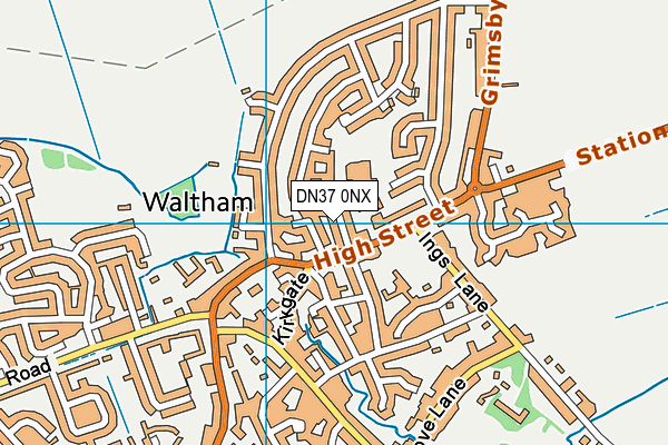 DN37 0NX map - OS VectorMap District (Ordnance Survey)