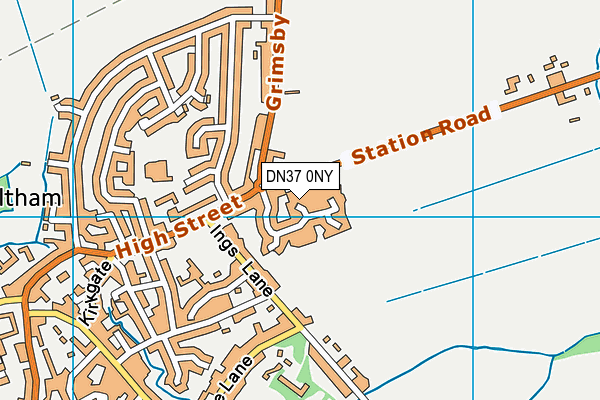 DN37 0NY map - OS VectorMap District (Ordnance Survey)