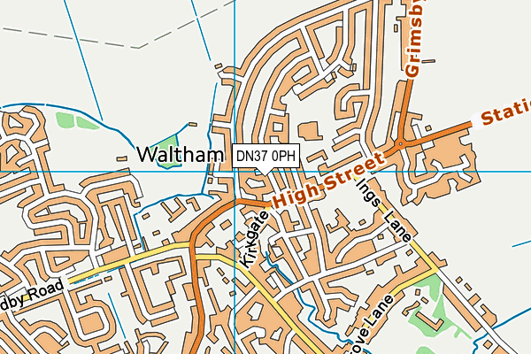 DN37 0PH map - OS VectorMap District (Ordnance Survey)