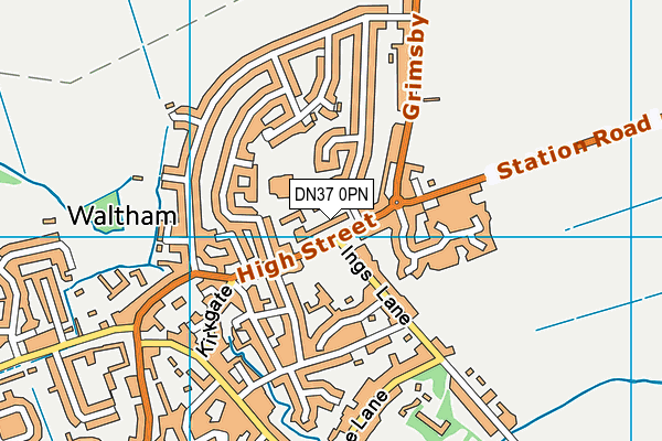 DN37 0PN map - OS VectorMap District (Ordnance Survey)