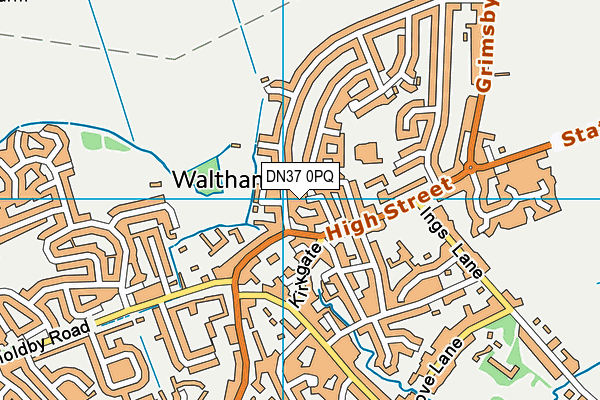 DN37 0PQ map - OS VectorMap District (Ordnance Survey)