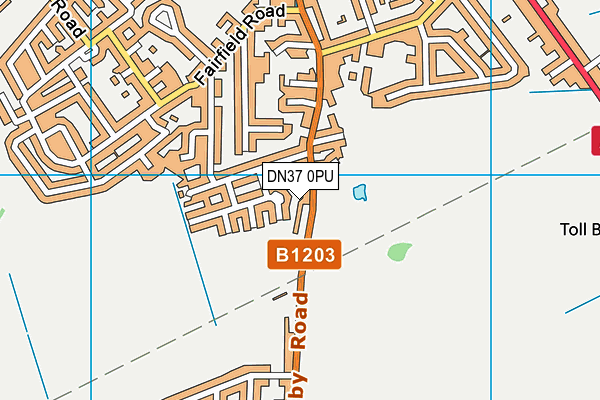 DN37 0PU map - OS VectorMap District (Ordnance Survey)