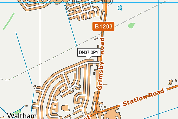 DN37 0PY map - OS VectorMap District (Ordnance Survey)