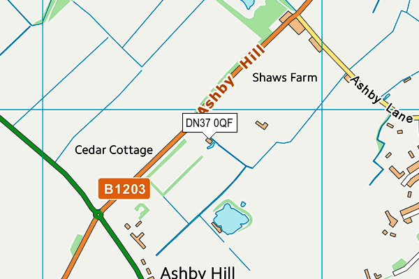 DN37 0QF map - OS VectorMap District (Ordnance Survey)